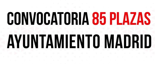 Convocatoria de 85 plazas de bombero especialista en el Ayuntamiento de Madrid