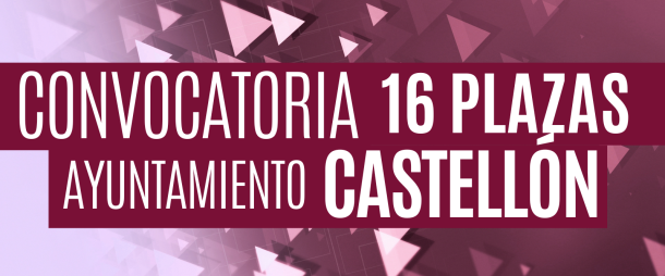 Convocatoria de 16 plazas de bombero/a para el Ayuntamiento de Castellón