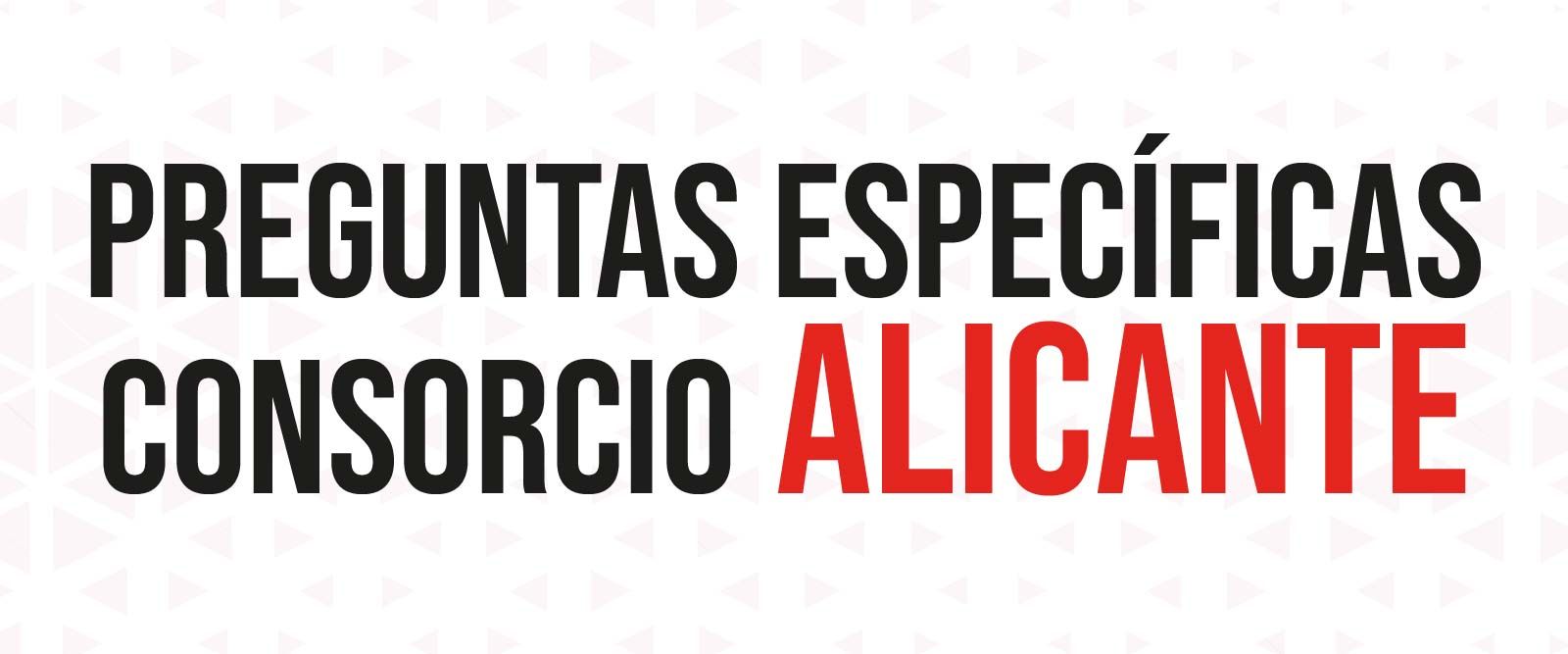 Preguntas para la oposición del consorcio de Alicante