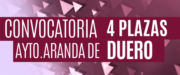 Convocatoria 4 plazas de bombero Ayuntamiento Aranda de Duero