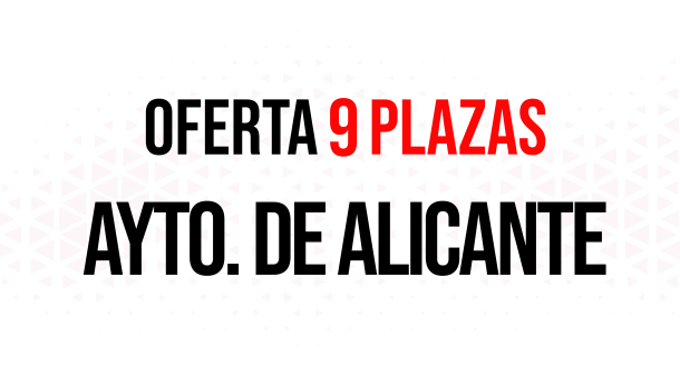 El Ayuntamiento de Alicante oferta 9 plazas de bombero