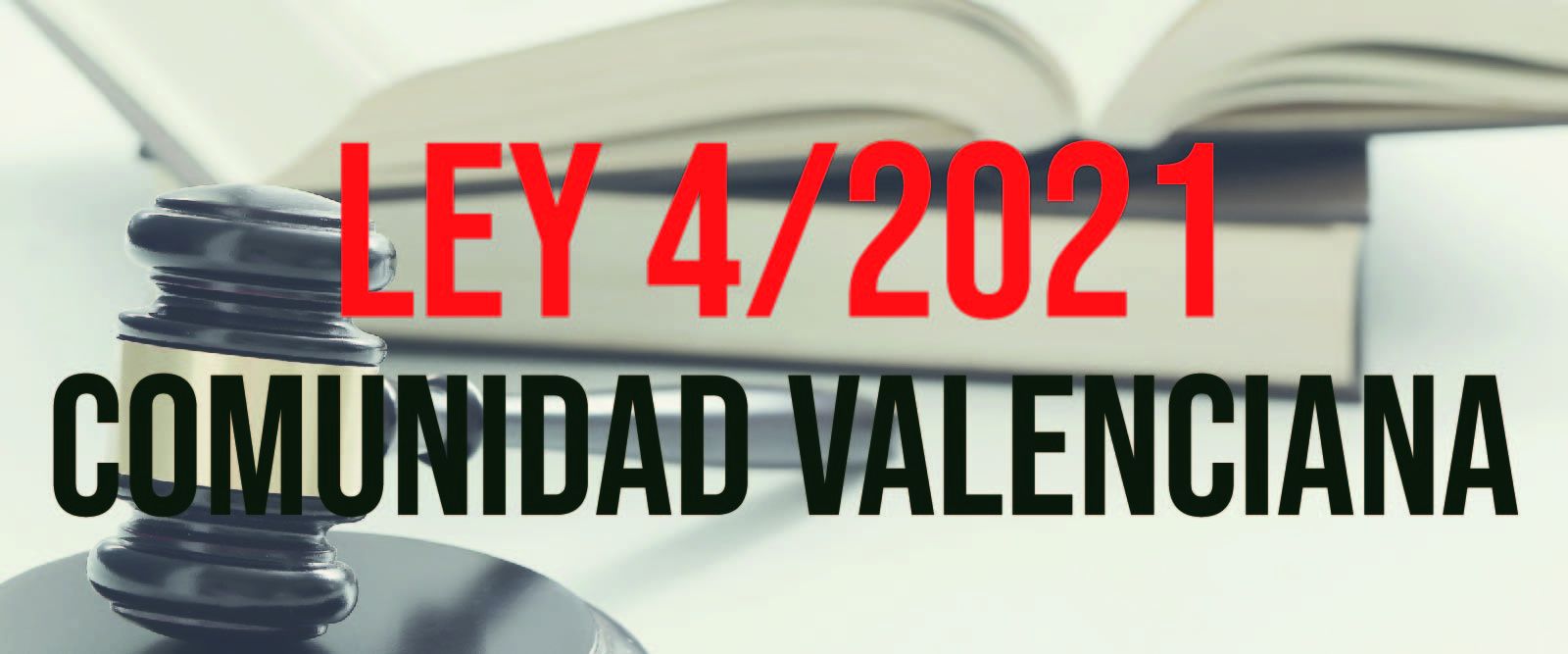 Estudia la ley 4/2021 Comunidad Valenciana