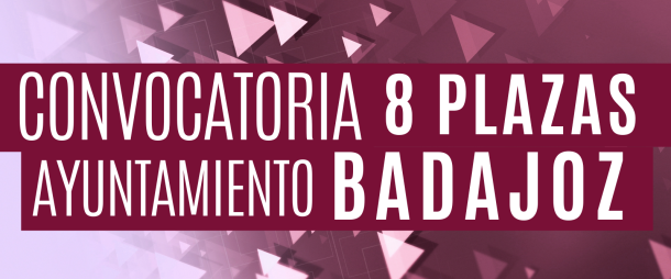 Convocatoria de 8 plazas de bombero/a Ayuntamiento de Badajoz